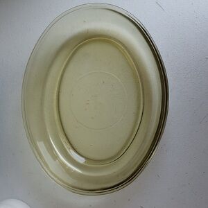 Vintage Oval Casserole Glass Baking Dish Produced In Mexico.
